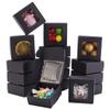 BENECREAT 100-Pack Kraft Gift Boxes with Clear Window - 2.5x2.5x1.2 Inch Black Packaging Box for Weddings, Birthdays & Party Favors view 1