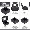 BENECREAT 100-Pack Kraft Gift Boxes with Clear Window - 2.5x2.5x1.2 Inch Black Packaging Box for Weddings, Birthdays & Party Favors view 4