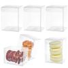BENECREAT 30pcs 2.3x2.3x3.15inch Clear Party Favor Box Gift Wrapping Box with Film Covered for Wedding Party Decor, Choclates, Candy Cookies Favors, Valentine's Day Gift Packaging view 1