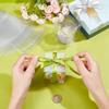 BENECREAT 30pcs 2.3x2.3x3.15inch Clear Party Favor Box Gift Wrapping Box with Film Covered for Wedding Party Decor, Choclates, Candy Cookies Favors, Valentine's Day Gift Packaging view 3