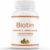 Beard Biotin- 100% Vegan, 60 Tablets (Pack of 1) | Promotes Stronger & Thicker Beard Growth, Powered with Vitamin A, Vitamin E, Vitamin B7, Keratin & Amino Acids view 1