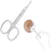 Bell Imported Nail And Safety Cut Nostril Scissor Combo Pack Scissors (Set of 2, Silver) view 3