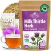 100 Bags Milk Thistle Tea Herb Dried Cardo Mariano Herbal (Silybum Marianum) - 100 Count 1.5g Tea Bags Dry Milk Thistle Herb Cardo De Leche view 1