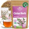 50 Bags Cistus Tea Cistus Incanus Tea Herbal (Cstus L.) - 50 Count 1.5g Herb Bags view 1