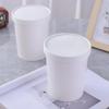 25-Pack of 32oz Eco-Friendly White Soup Bowls With Lids - Disposable Food Cups, Container for Restaurants, Take-Outs, or To-Go Lunch view 4