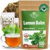 100 Bags Dried Lemon Balm Herb Frontier Loose Lemon Balm Tea (Melissa Officinalis Tea) - 100 Count 1.5 g Bags Melissa Herb Te De Toronjil view 1