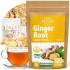 100 Bags Ginger Tea Ginger Root Tea Dry Dried Herb (Zingiber Officinale) - 100 Count 1.5g Bags Raz De Jengibre view 1