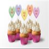 Custom Valentine's Day Cupcake Toppers, 2x4 Inches, Solid Plastic Personalized Conversation Hearts for Valentine Dessert Picks (1000) view 4