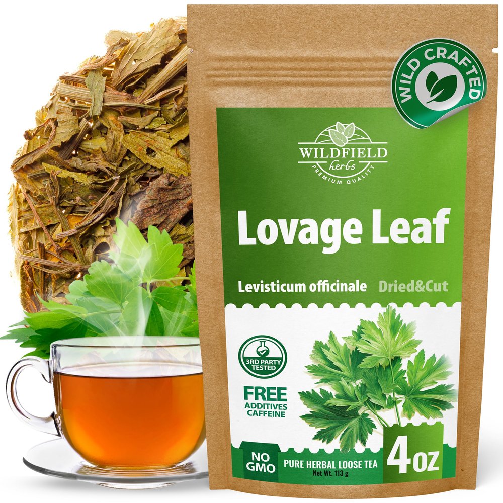 4 oz. Dried Lovage Herb Lovage Leaves Herbal Tea (Levisticum Officinale) - 113g Herb Tea Levsticum