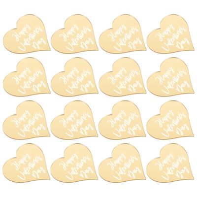 ibasenice 25pcs Valentine's Day Cake Picks Heart-shaped Cake Ornaments for Party Decorations Sturdy Inserts to Use Chic Design for Valentine's Day Celebrations