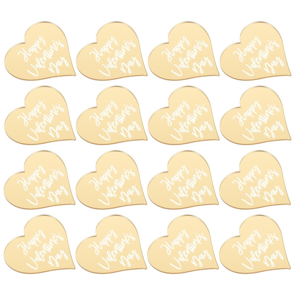ibasenice 25pcs Valentine's Day Cake Picks Heart-shaped Cake Ornaments for Party Decorations Sturdy Inserts to Use Chic Design for Valentine's Day Celebrations