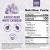 Farmers Market, Gluten Free, Keto, Paleo, Low Sodium, Zero Sugar, Wisconsin Cheese Gift Sets, 3-Pack, Garlic Herb White Cheddar view 2