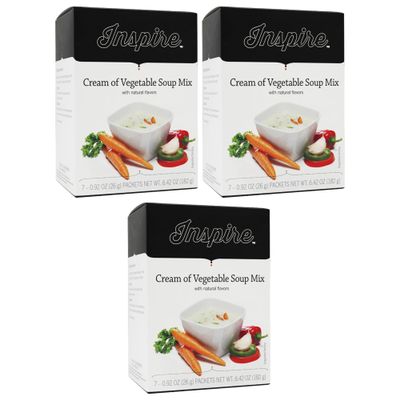 Bariatric Eating Inspire 15g Protein Soup Cream of Vegetable (3-Pack)