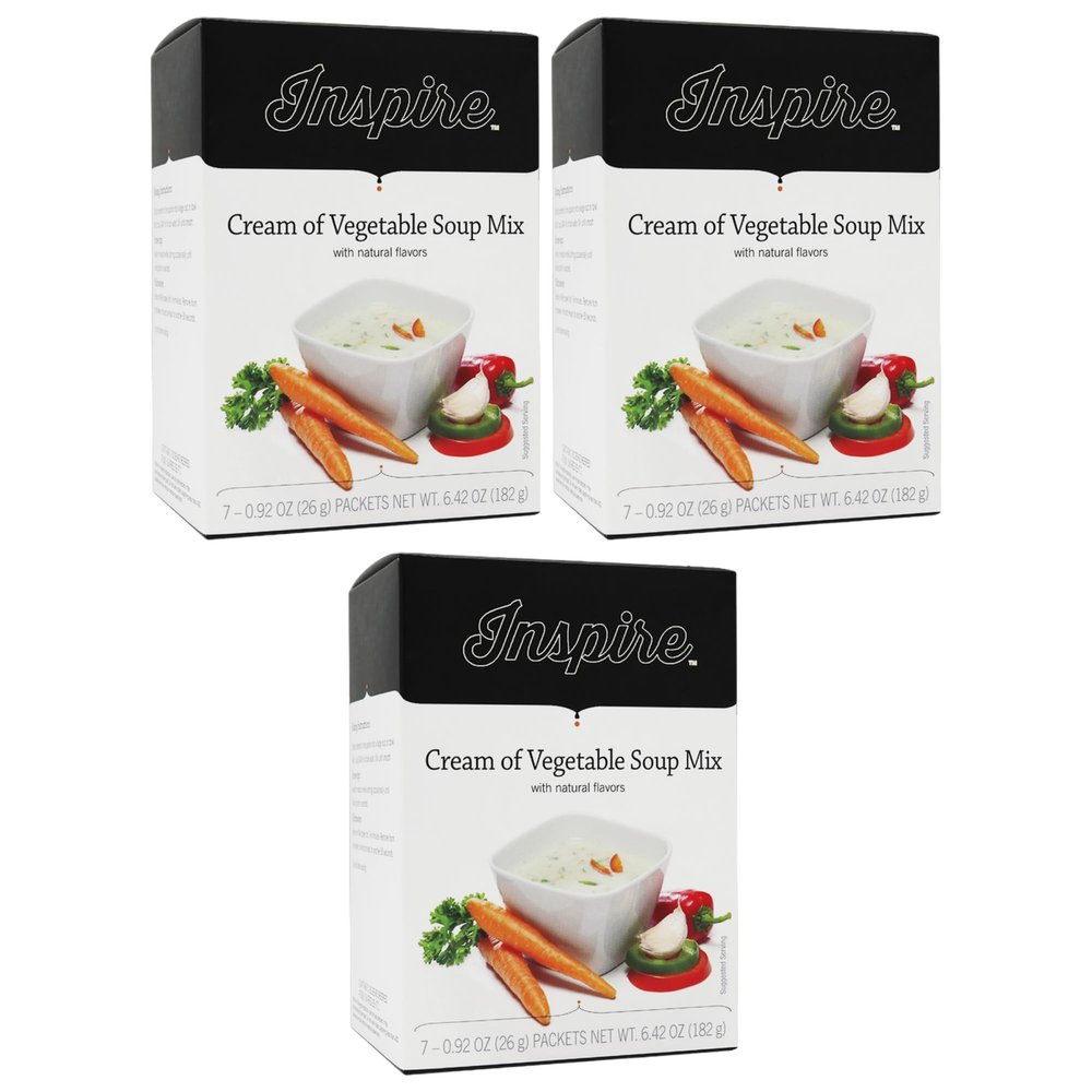 Bariatric Eating Inspire 15g Protein Soup Cream of Vegetable (3-Pack)