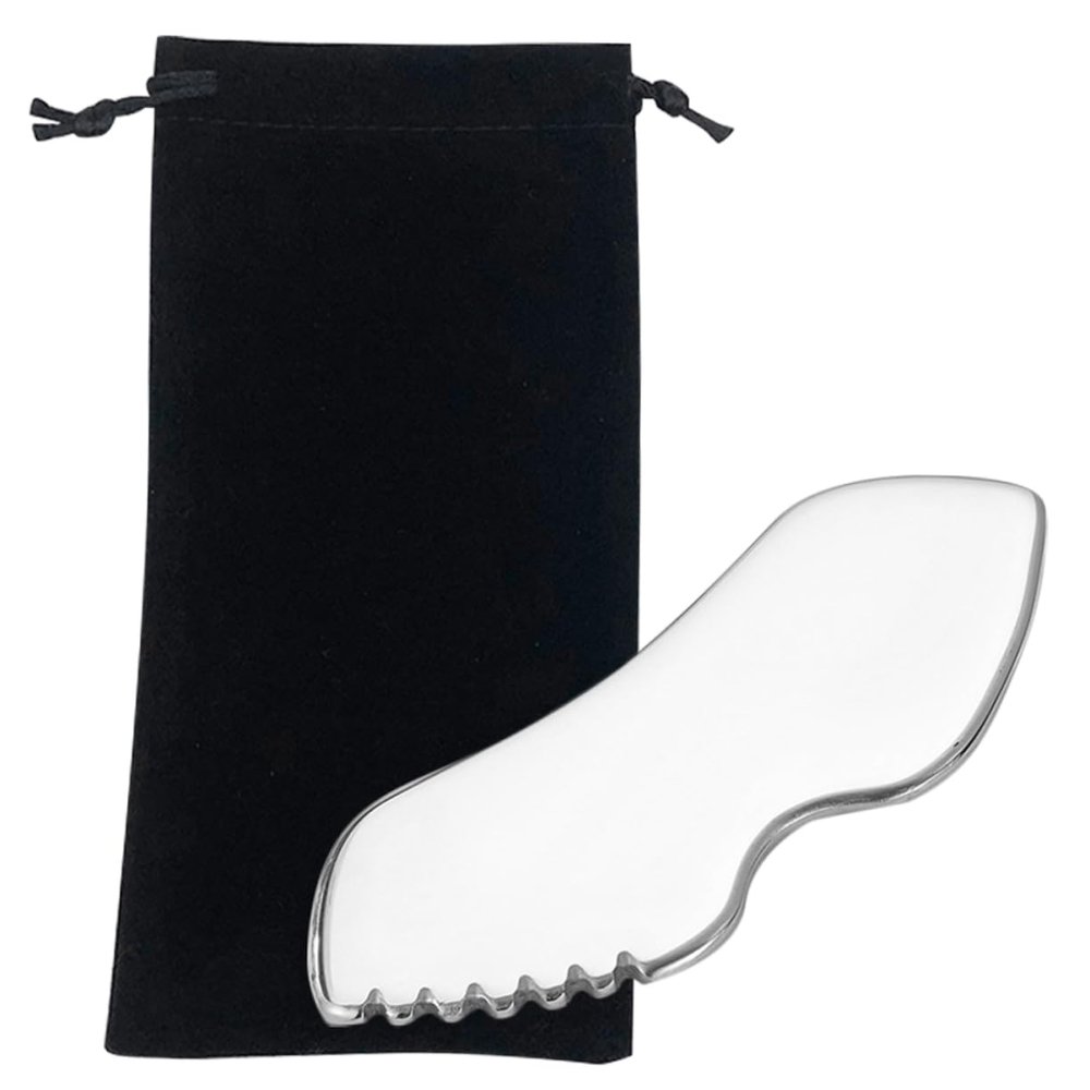 Healeved Stainless Steel Muscle Scraper Tool Gua Sha Scraping Board Scraping Massage Tool Face Scraper Tool Body Gua Sha Tool Face Scraping Tool Guasha Tool for Face