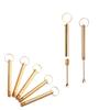 5 Pcs Ear Wax Removal Tools,Portable Ear Pick Spoon Attached Key Ring,Ear Curettes Ear Remover Pick Ear Spoon Ear Cleaning Tool for Adults,3 inch view 1