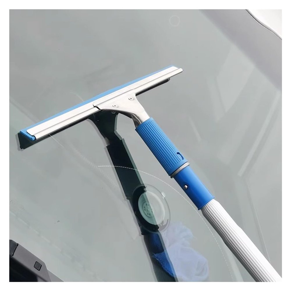 YXXSDP Window Cleaning Telescopic Pole 4 8 12 15 20 Ft Long, Lightweight Portable Window Squeegee Cleaner/High Reach Duster Kit, Home/Business Window Washing Equipment (Size : Length 14.8ft/4.5m)
