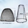 Wholelovein 8 Pack Gray & Black Mosquito Covers Wearable Head Net Face Mesh Protecting Net Mosquito Fly Insects Bugs Preventing for Outdoor Activity view 2