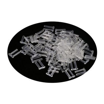 200pcs Rimless Frames Sleeves U-Clip Plastic Compression Sleeves for Rimless Glasses Accessories Tools 1.4/1.5/1.6 (1.6mm x 7mm x 0.8mm with Hole)