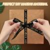 1 Roll Class of 2024 Ribbon, Graduation Ribbon Class of 2024, 0.6 Inch Width Congratulations Ribbon, 10 Yards Black Ribbon for Graduation Day Wrapping Party Decoration Crafts Supplies view 3