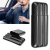 PerGar Cigar Holder Case, Carbon Fiber Cigar Case Humidors 3 Tubes Cigar Holder Storage Box Travel Case Car Interior and Exterior Modification view 2