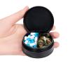 2 Compartment Metal Pill Box - Waterproof Aluminium Travel Pill Case Daily Purse Pocket Medicine Container, Portable Pill Organizer Holder for Medication, Vitamins, Fish Oils view 1