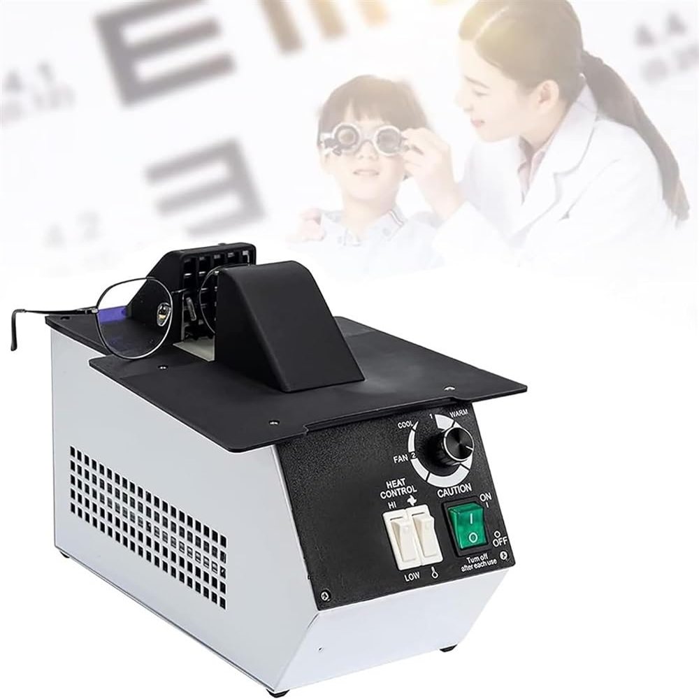 CHIPEL Eyeglasses Frame Heater, 1500W Optical Eyeglasses Frame Warmer, Hot and Cold Air Switching, 80-130 Temperature Adjustable, Ceramic Heating, for Non-Metal: Resin/Sheets/etc Spectacle Frames