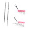 Gatuida 9pcs Stainless Steel Ear and Gentle Wax Removal Ergonomic Design Easy to Clean Ear Cleaning Tools view 4