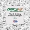 Crinklepak 40LB USA Made White Crinkle Paper Filler | Great Shredded Paper For Gift Baskets, Shipping Packages, Gift Box Filler, Basket Filler, Birthdays, Weddings, Anniversaries | White Crinkle Shred view 1