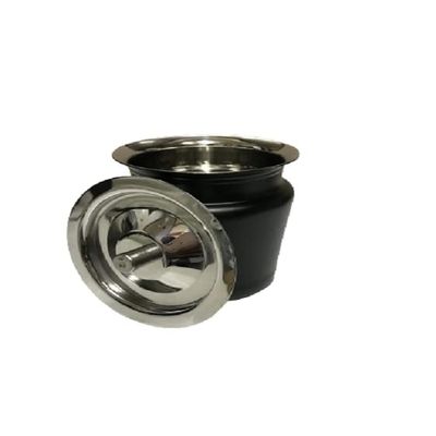 iKonbi Stainless Steel Black Matt Apple Shaped Ghee Pot- 300 ml