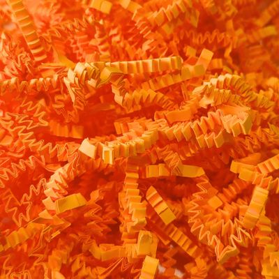 CrinklePak 10 LB USA Made crinkle paper filler | Paper Shred Filler for Shipping packages, Gift Wrap, Great packing paper for gift basket filling, Birthdays, Weddings, and Anniversaries | Orange
