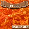 CrinklePak 10 LB USA Made crinkle paper filler | Paper Shred Filler for Shipping packages, Gift Wrap, Great packing paper for gift basket filling, Birthdays, Weddings, and Anniversaries | Orange view 2