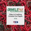 CrinklePak 10 LB USA Made crinkle paper filler | Paper Shred Filler for Shipping packages, Gift Wrap, Great packing paper for gift basket filling, Birthdays, Weddings, and Anniversaries | Christmas view 1