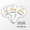 Custom Bridal Shower Cupcake Toppers, 2x4 Inches, Solid Plastic Personalized Future Mrs. Your Name Dessert Toppers, Bachelorette Party Cupcake Picks (100) view 4