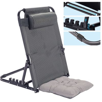 Bed Backrest Support, 6-Gears Adjustable Bed Back Rest, 40-90 Adjustable Bed Back Rest, Bed Rests to Sit Up, Adjustable Bed Wedge for Feeding Elderly, Reading, Leisure, Travel, Oxford Cloth