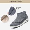 bumuam Mens Diabetic Edema Shoes Extended Widths,Winter Warm Fuzzy Memory Foam Diabetic Shoes Comfy Arthritis Edema House Slippers Men 8/Women 9 view 3