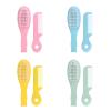 Axyghmz Baby Hair Brush Hair Comb Set Toddler Bathing Brush Head Massager Brush Infant Hair Grooming Comb Bath Brush Infant Hair Brush Soft Infant Caps Infant Hair Brush For Bath, Green view 2