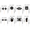 Ercadio 24 Pack Gym Workout Cupcake Toppers Glitter Biceps Dumbbells Kettlebells Abodominal Stay Strong Bodybuilding Cupcake Picks Fitness Themed Birthday Party Cake Decorations Supplies view 2