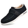 Men's Diabetic Shoes Wide Width Shoes,Warm Wool Boots Casual Orthopedics Wide Feet Swollen Shoes Thumb Eversion Adjust Diabetic Walking Shoes Men 7.5/Women 8.5 view 1