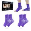 SINBOUNBOUN 2 Pairs Mixed Colors Neuropathy Socks For Women & MenNano Neuropathy SocksDiabetic Open Toe Foot Sleeves Elastic SockCompression SocksSleep Socks view 1