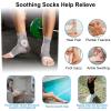 2 Pairs Mixed Colors Neuropathy Socks For Women & MenNano Neuropathy SocksDiabetic Open Toe Foot Sleeves Elastic SockCompression SocksSleep Socks view 4