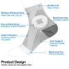 2 Pairs Mixed Colors Neuropathy Socks For Women & MenNano Neuropathy SocksDiabetic Open Toe Foot Sleeves Elastic SockCompression SocksSleep Socks view 2