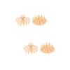 Healvian 4pcs Silicone Scalp Massage Brush for Hair Washing Gentle Cleaning Tool Dual-use Shampoo Brush for Women Soft Bristles for Scalp Care and Relaxation view 1