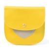 1Pcs Leather Sanitary Napkin Storage Bag, Portable Period Kit Bag, Pad Pouch Tampon Sanitary Napkin Receptacle (Yellow) view 1