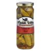 Amish Valley Products Pickled Crisp Okra Glass Jar Gourmet Chacuterie Board Garnish Vegetable (Hot, One Jar) view 1