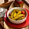 Amish Valley Products Pickled Crisp Okra Glass Jar Gourmet Chacuterie Board Garnish Vegetable (Hot, One Jar) view 3