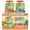 GoGo squeeZ Fruit & veggieZ Applesauce and Puree Variety Pack, Speedy Strawberry and Bowlin' Blueberry, 3.2 oz (Pack of 24), Unsweetened Snacks for Kids, BPA Free Pouches view 1