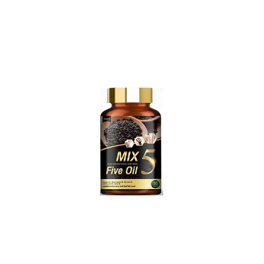 BEAN'P 5 Mix Five Oil 30 Capsules