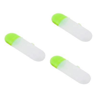 ABOOFAN 3pcs Portable Toothbrush and Toothpaste Holder Case Travel Wash Storage Box for Camping Green Transparent Pp Material Adorable Design Easy to Clean Multi-Function Use