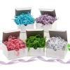 Paper Mart Crinkle Paper Filler, Iridescent Pastel Blue 10 LB Bag, Shiny Shredded Paper for Gift Baskets, 24 x 16 x 11.5 Inch Compacted Bag of Gift Box Filler view 2